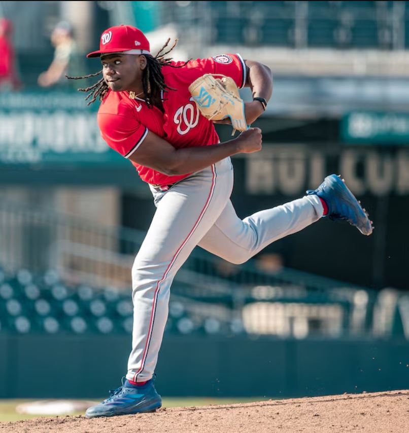 Miguel Sime Jr de los Nacionales de Washington.