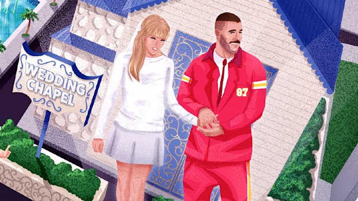Por qué Adam Sandler ofició la boda de Taylor Swift y Travis Kelce