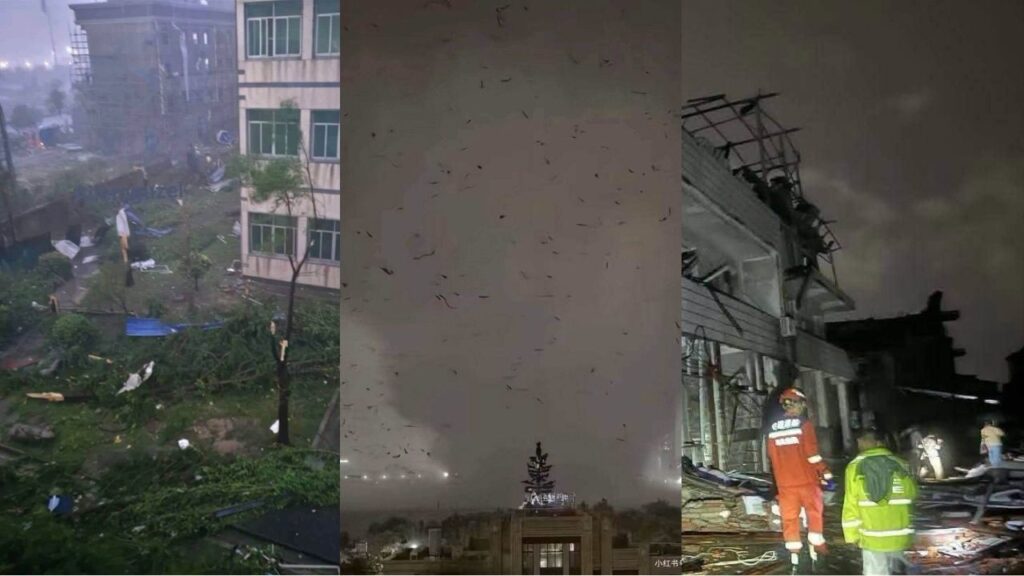 Tormentas, tifón y deslizamiento de tierra dejan 20 muertos en China.