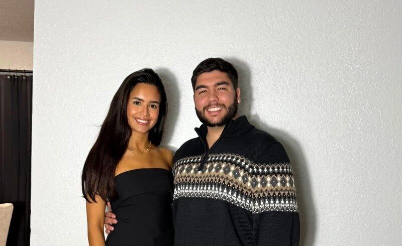 Skarlent Rodríguez y su pareja José Castro
