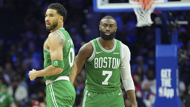 Tatum: "Es raro" no ser compañero de equipo de Brown